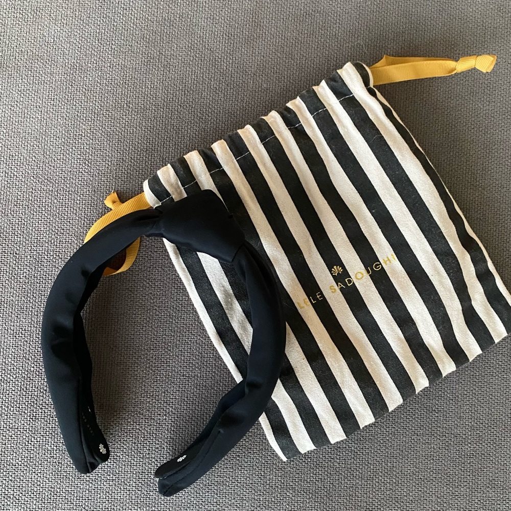 Lele Sadoughi knot headband - Black